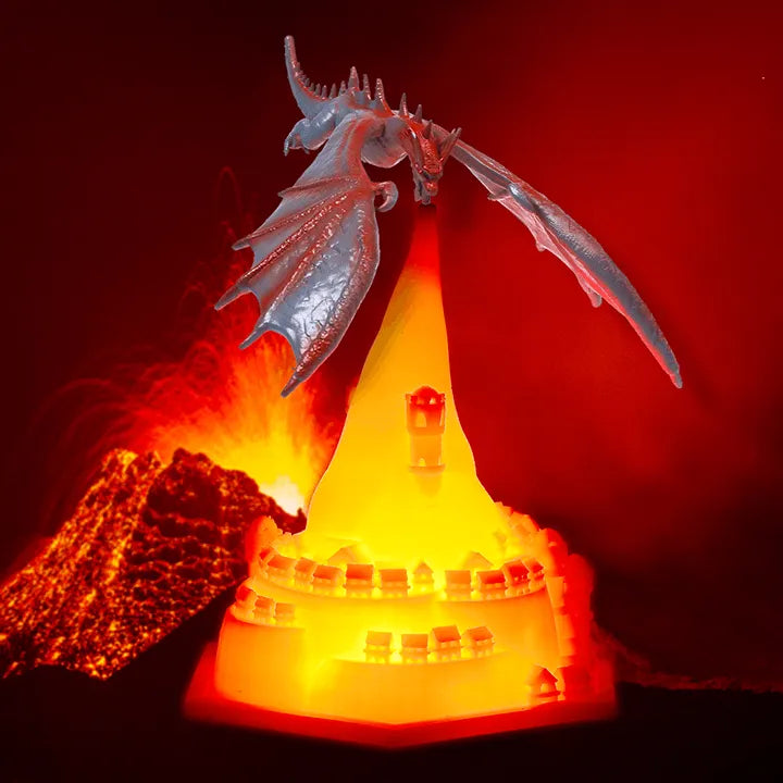 3D Flying Dragon and Castle Night Lamp - Bear Hugs