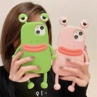 3D Frog Shaped Phone Case (For iPhones) - Bear Hugs