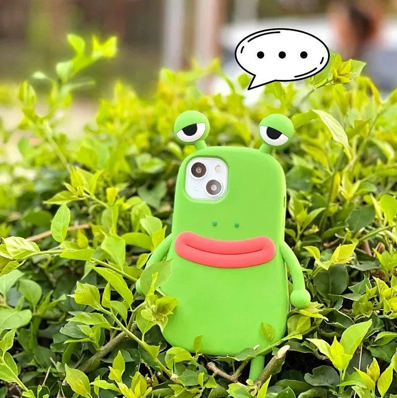 3D Frog Shaped Phone Case (For iPhones) - Bear Hugs