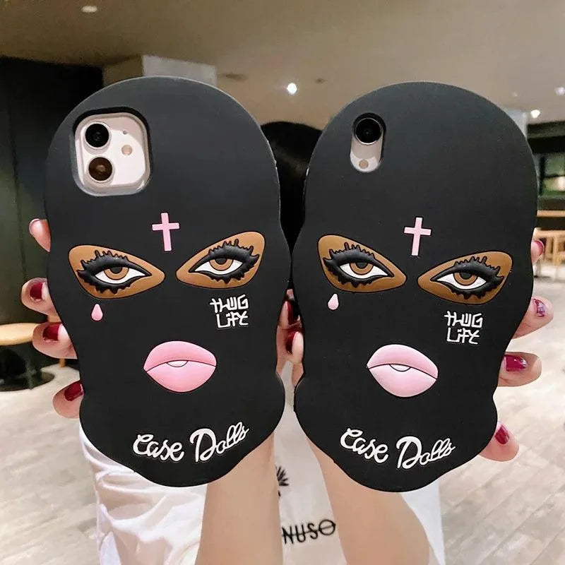 3D Funny Thug Face Phone Case (For iPhones) - Bear Hugs