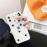 3D Glowing Cow Light On Case (For iPhones) - Bear Hugs