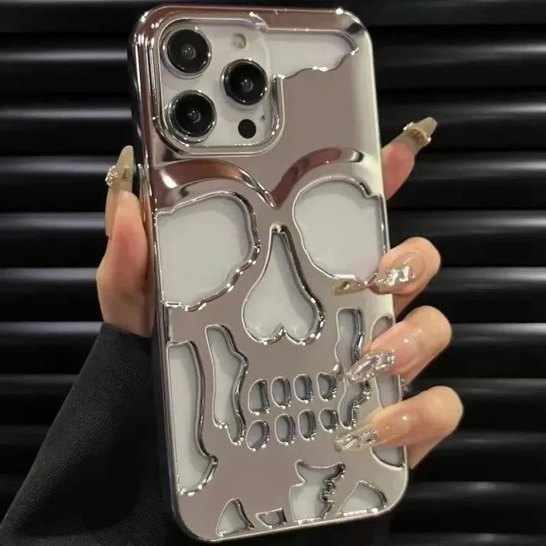 3D Hollow Skull Phone Case (For iPhones) - Bear Hugs