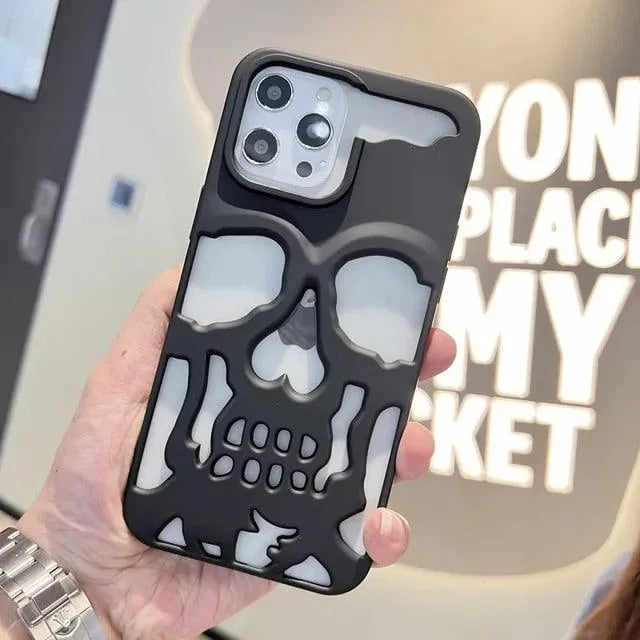 3D Hollow Skull Phone Case (For iPhones) - Bear Hugs