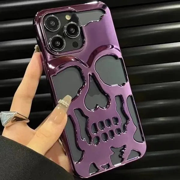 3D Hollow Skull Phone Case (For iPhones) - Bear Hugs