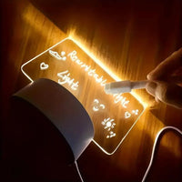 3D Luminous Glow Noteboard (Mono and Colour Options) - Bear Hugs