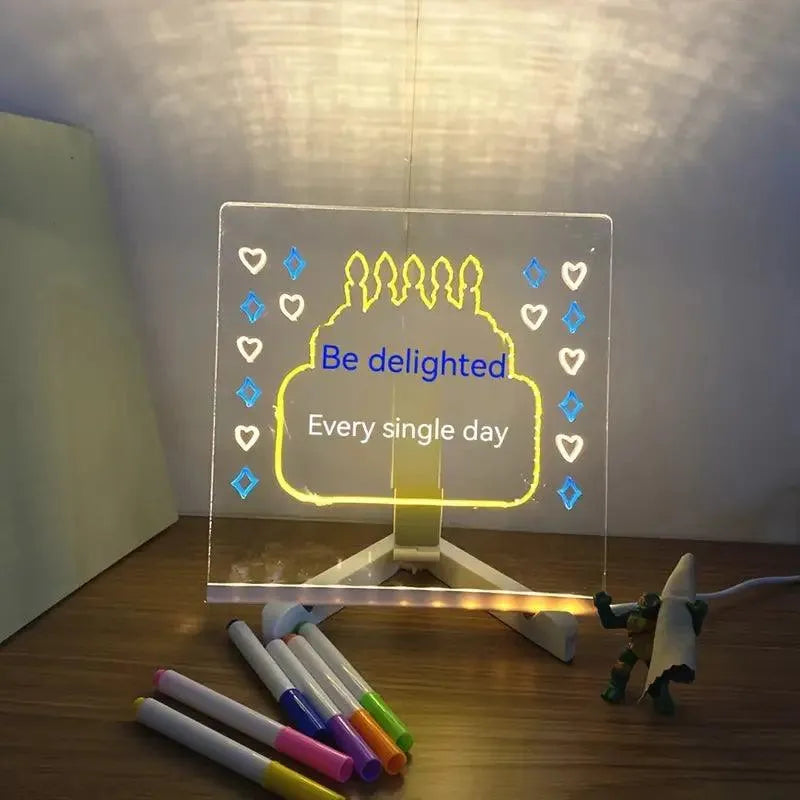 3D Luminous Glow Noteboard (Mono and Colour Options) - Bear Hugs