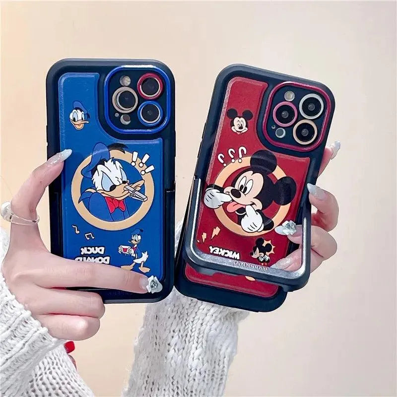 3D Mickey Donald Case with Stand for All iPhone Models - Bear Hugs