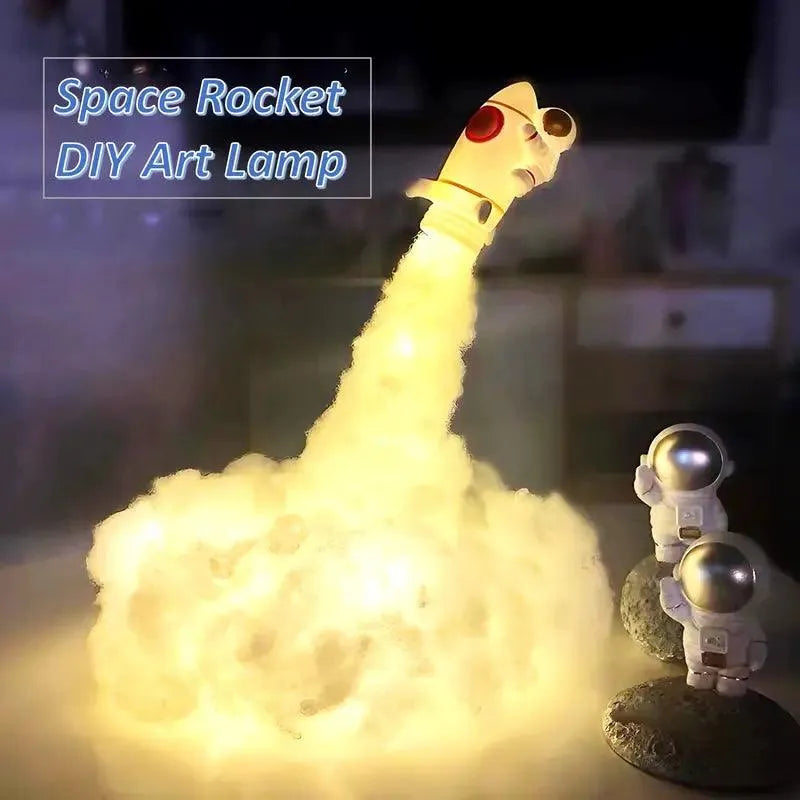 3D Mini Rocket Night Lamp - Bear Hugs