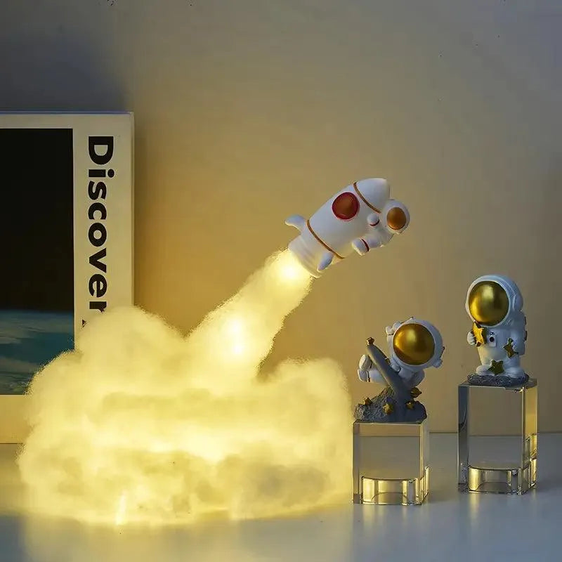 3D Mini Rocket Night Lamp - Bear Hugs