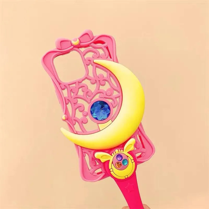 3D Moon Wand Holder Case (For iPhones) - Bear Hugs