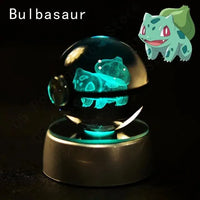 3D Pokemon Crystal Pokeball Night Lamp - Bear Hugs