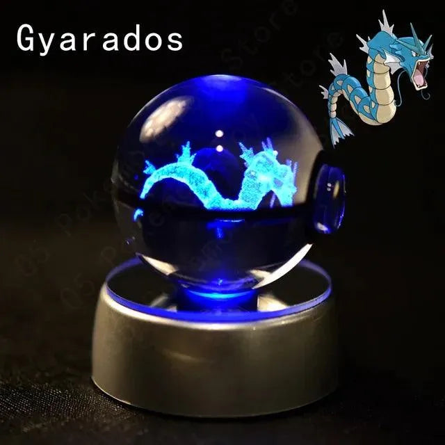 3D Pokemon Crystal Pokeball Night Lamp - Bear Hugs