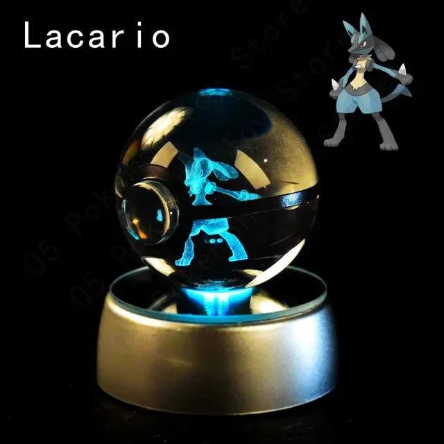 3D Pokemon Crystal Pokeball Night Lamp - Bear Hugs