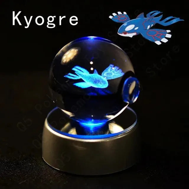 3D Pokemon Crystal Pokeball Night Lamp - Bear Hugs