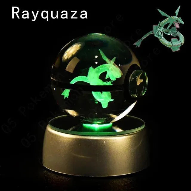 3D Pokemon Crystal Pokeball Night Lamp - Bear Hugs