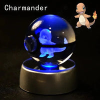 3D Pokemon Crystal Pokeball Night Lamp - Bear Hugs