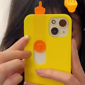 3D Printed Show the Finger Phone Case (For iPhones) - Bear Hugs