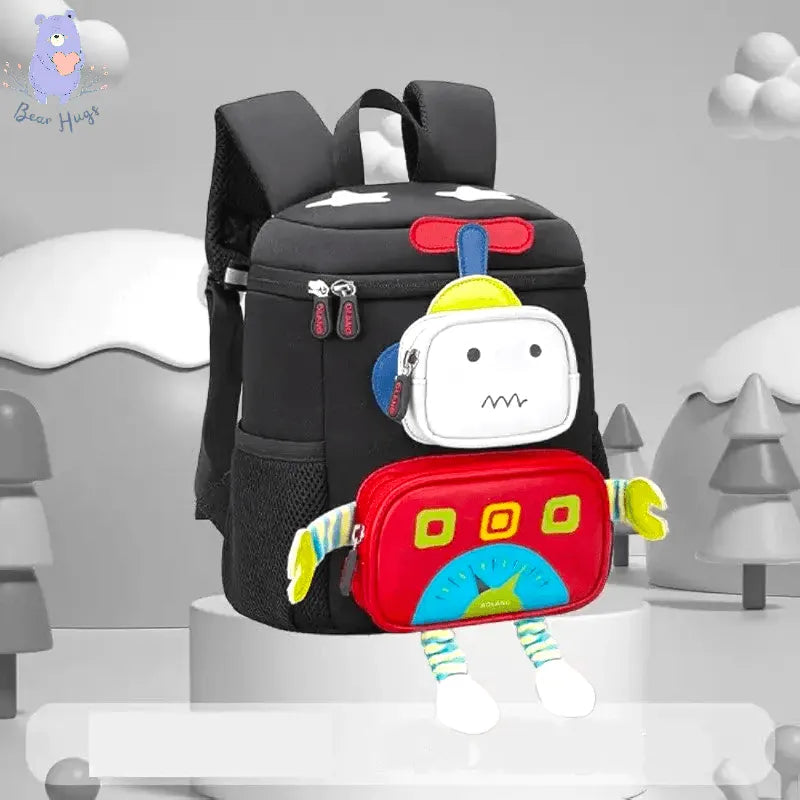 3D Robot Kindergarten Kids Backpack - Bear Hugs