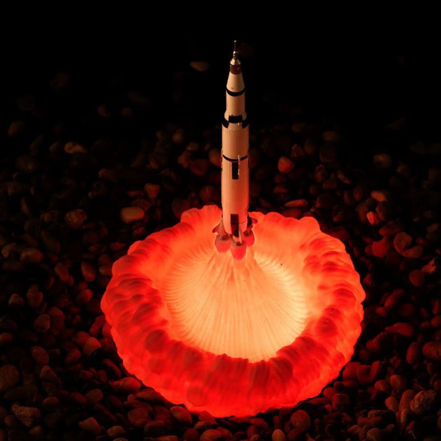 3D Rocket Spaceship Night Light - Bear Hugs