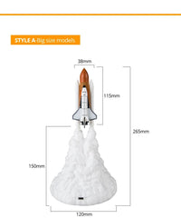 3D Rocket Spaceship Night Light - Bear Hugs