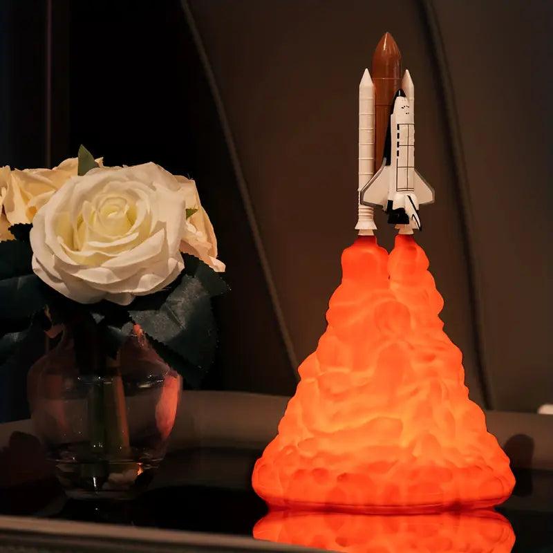 3D Rocket Spaceship Night Light - Bear Hugs