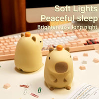 3D Silicon Capybara Night Lamp - Bear Hugs