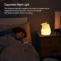 3D Silicon Capybara Night Lamp - Bear Hugs