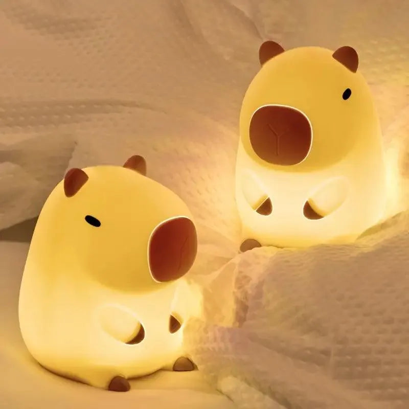 3D Silicon Capybara Night Lamp - Bear Hugs