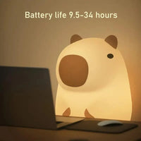 3D Silicon Capybara Night Lamp - Bear Hugs