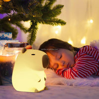 3D Silicon Capybara Night Lamp - Bear Hugs