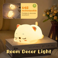 3D Silicon Cute Cat Night Lamp - Bear Hugs