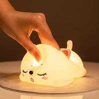 3D Silicon Cute Cat Night Lamp - Bear Hugs