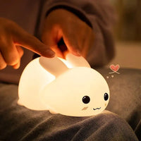 3D Silicon Cute Rabbit Night Lamp - Bear Hugs