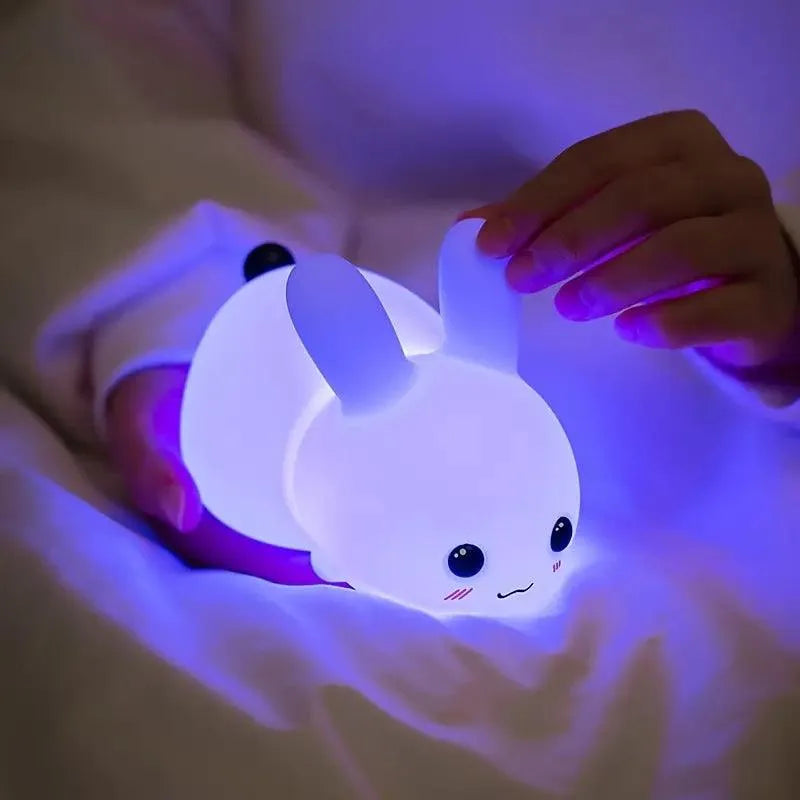 3D Silicon Cute Rabbit Night Lamp - Bear Hugs