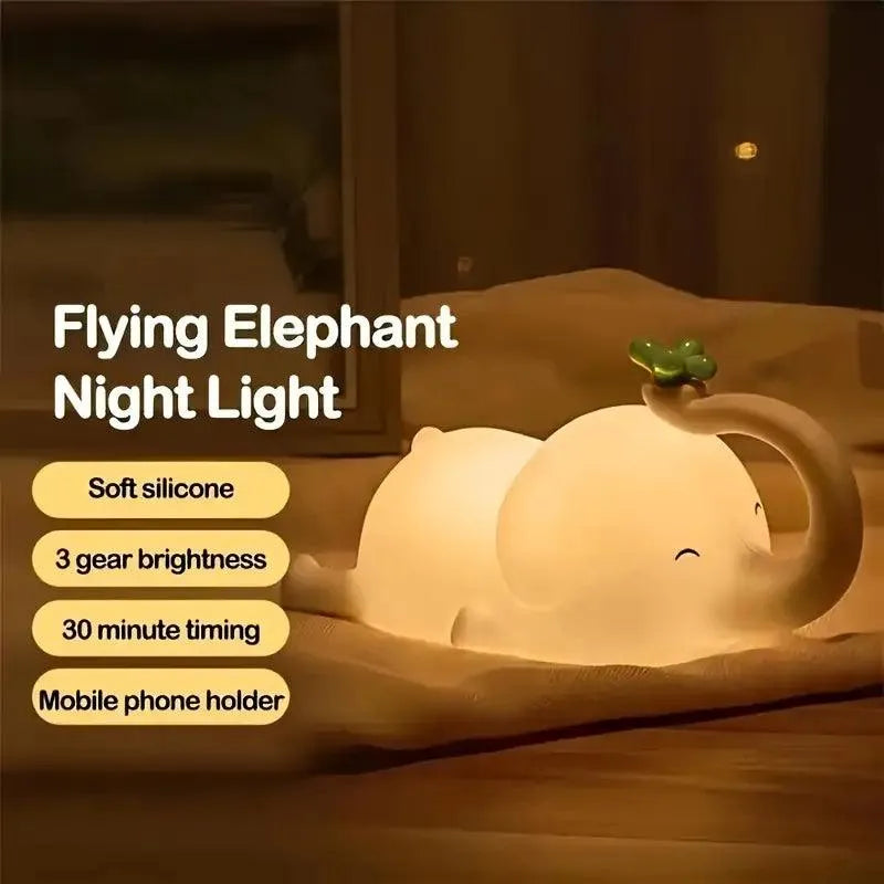 3D Silicon Elephant Night Lamp - Bear Hugs