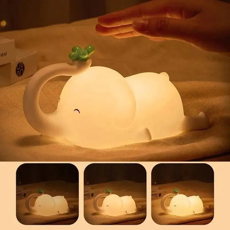 3D Silicon Elephant Night Lamp - Bear Hugs