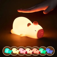 3D Silicon Sleeping Capybara Night Lamp - Bear Hugs