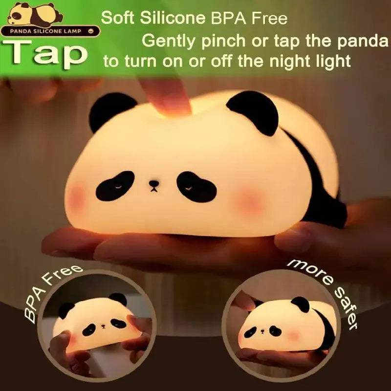 3D Silicon Sleepy Panda Night Lamp - Bear Hugs