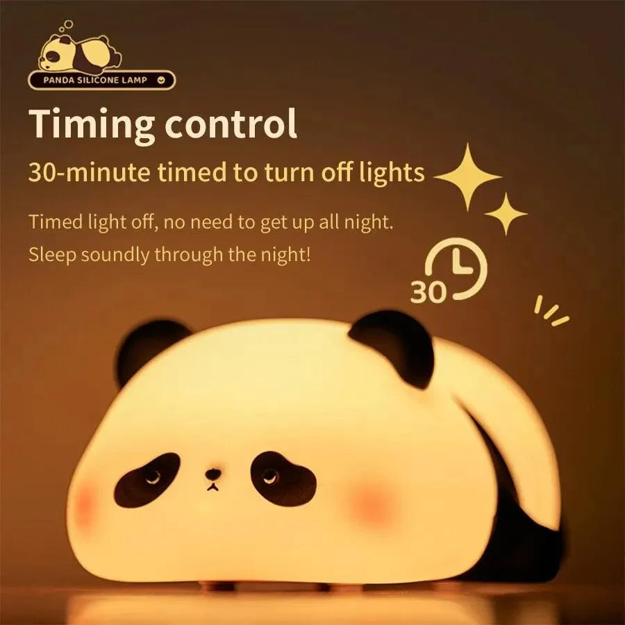 3D Silicon Sleepy Panda Night Lamp - Bear Hugs