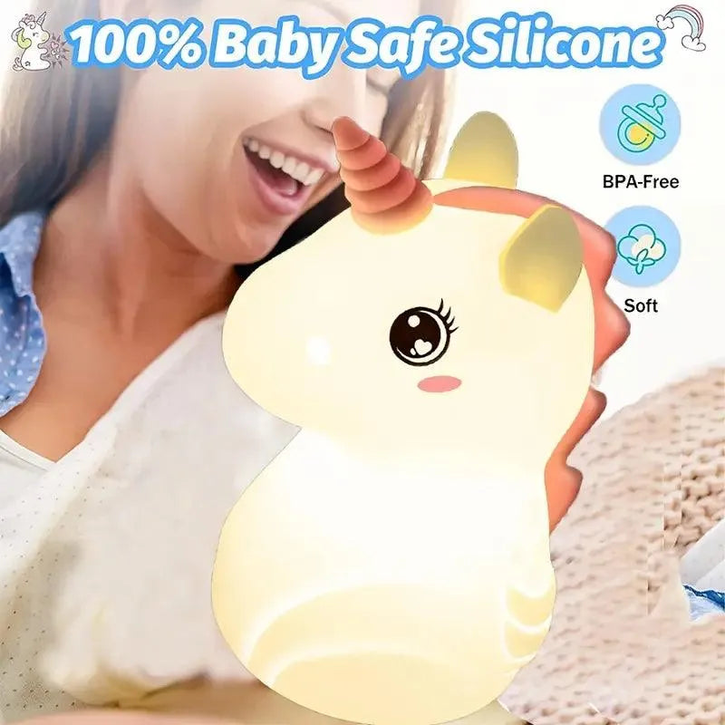 3D Silicon Unicorn Night Lamp - Bear Hugs