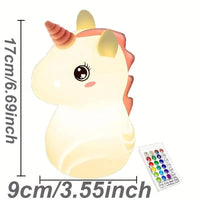 3D Silicon Unicorn Night Lamp - Bear Hugs