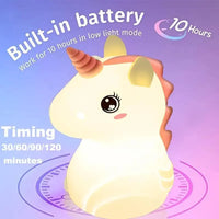 3D Silicon Unicorn Night Lamp - Bear Hugs