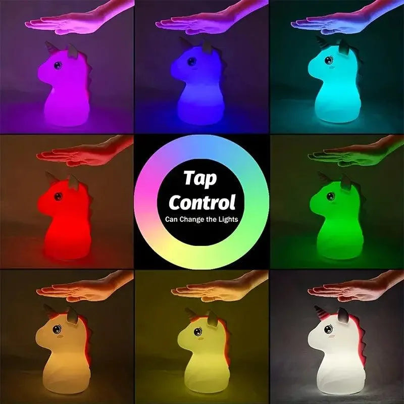 3D Silicon Unicorn Night Lamp - Bear Hugs