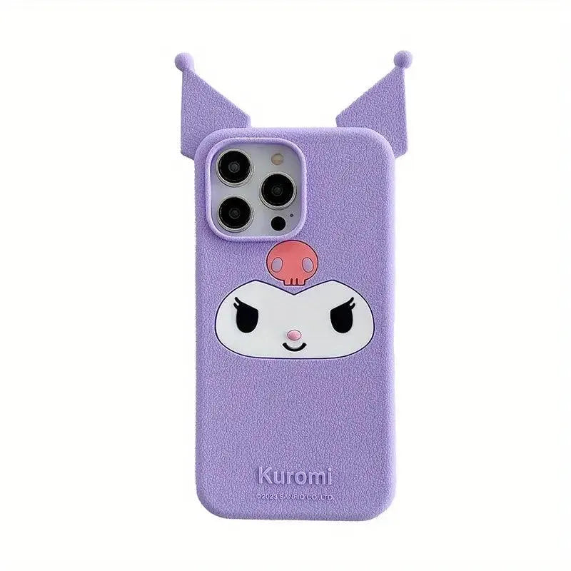 Premium 3D Slim Kuromi Phone Case For iPhones Bear Hugs