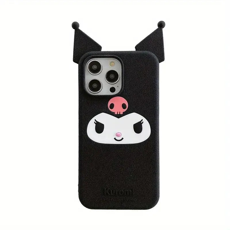 Premium 3D Slim Kuromi Phone Case For iPhones Bear Hugs