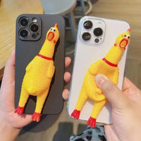 3D Squeaky Chicken Phone Case (For iPhones) - Bear Hugs