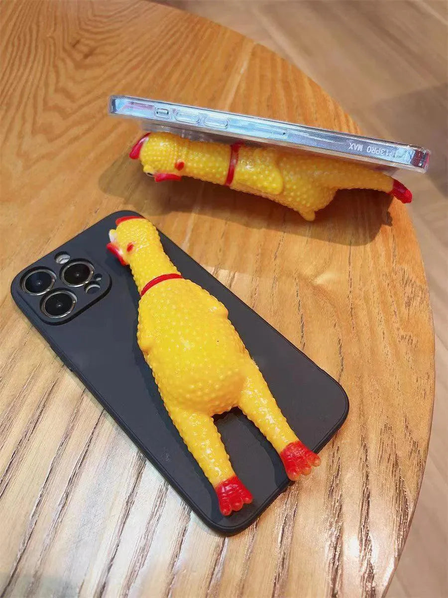 3D Squeaky Chicken Phone Case (For iPhones) - Bear Hugs