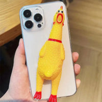 3D Squeaky Chicken Phone Case (For iPhones) - Bear Hugs