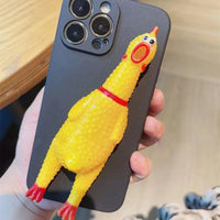 3D Squeaky Chicken Phone Case (For iPhones) - Bear Hugs