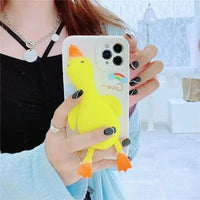 3D Squeezy Duck Phone Case (For iPhones) - Bear Hugs